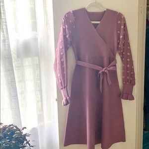 Chicwish There You Go Wrap Knot Dress